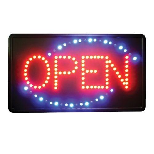 Winco LED-6 24" x 14" x2-1/2" OPEN Business Sign with Flashing LEDs