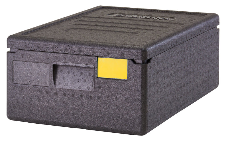Cambro EPP140SW-110 24" x 16" x 8.5" Black GoBox Full Size Top Loader 28.5 Qt