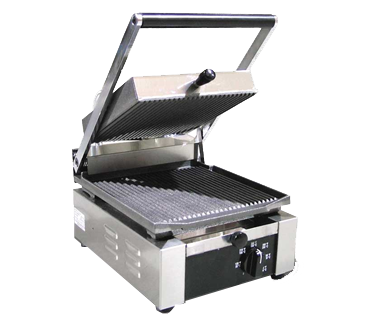Omcan |11375|  Elite Series Sandwich Grill 10" x 9" grill surface (PG-IT-0483-R)
