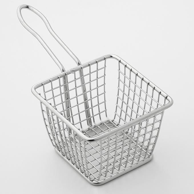 American Metalcraft FRYS443 4" Square Stainless Steel Mini Fry Basket