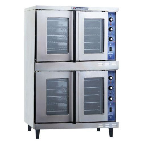 Bakers Pride GDCO-G2 Cyclone Series Gas Double Deck Full Size Convection Oven - 120,000 BTU