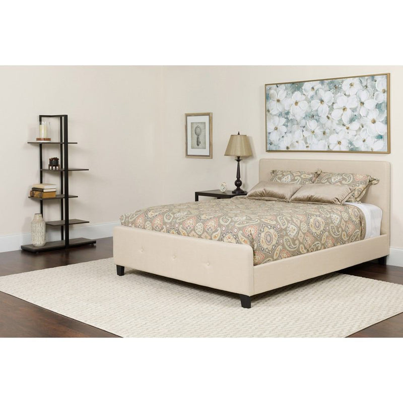 Flash Furniture Tribeca Full Size Tufted Upholstered Platform Bed