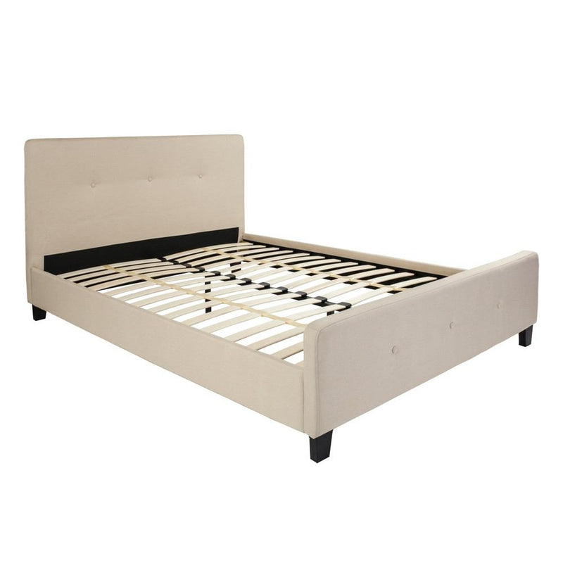 Flash Furniture Tribeca Queen Size Tufted Upholstered Platform Bed