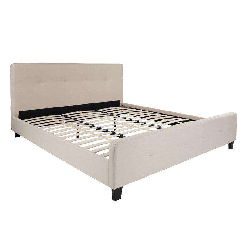 Flash Furniture Tribeca King Size Tufted Upholstered Platform Bed