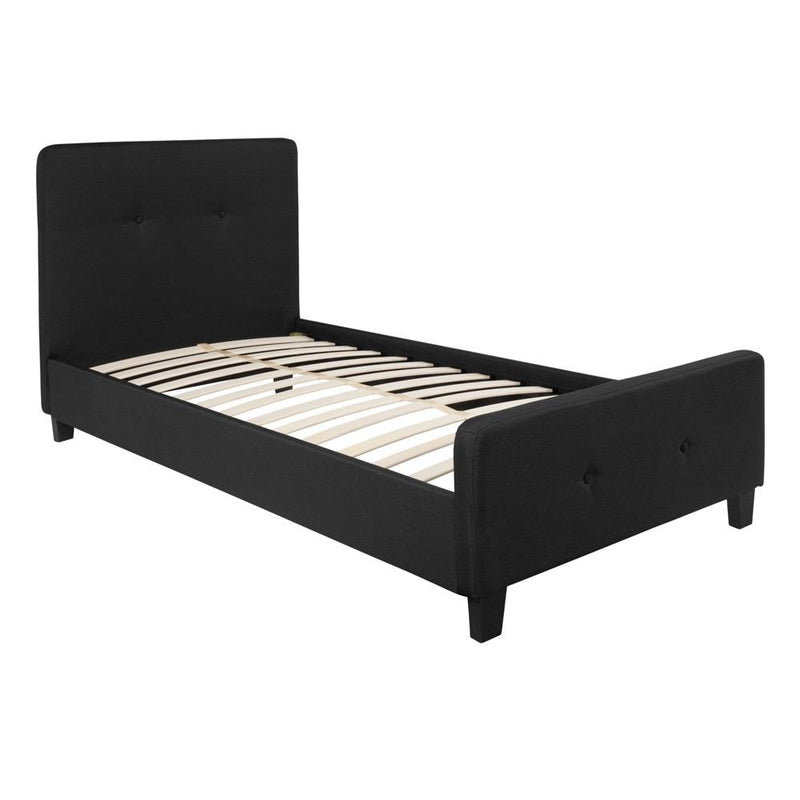 Flash Furniture Tribeca Twin Size Tufted Upholstered Platform Bed