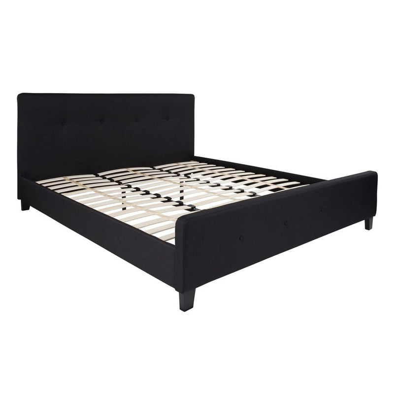 Flash Furniture Tribeca King Size Tufted Upholstered Platform Bed