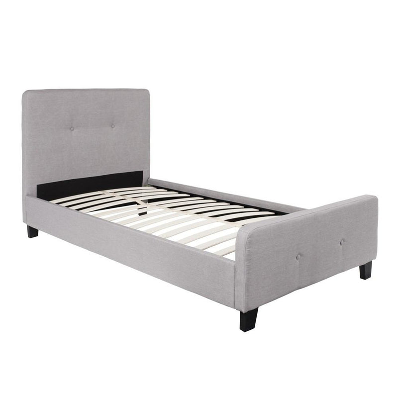 Flash Furniture Tribeca Twin Size Tufted Upholstered Platform Bed