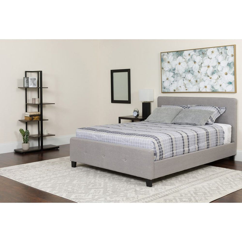 Flash Furniture Tribeca Twin Size Tufted Upholstered Platform Bed