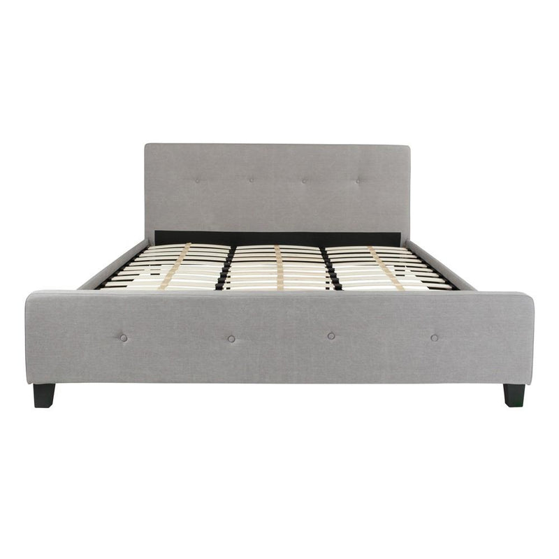 Flash Furniture Tribeca King Size Tufted Upholstered Platform Bed