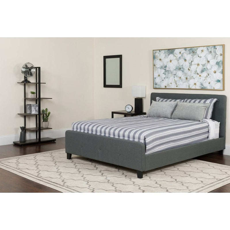 Flash Furniture Tribeca Twin Size Tufted Upholstered Platform Bed