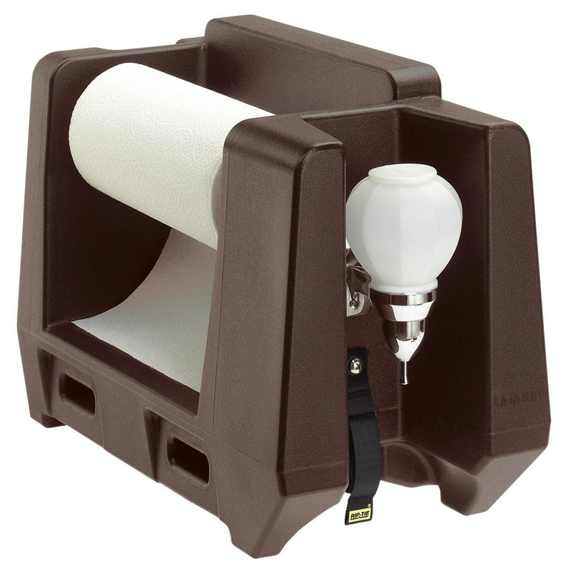 Cambro HWAPR-131 Dark Brown Handwashing Station with Paper Towel Roll Holder