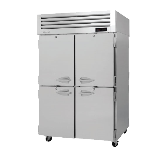 Turbo Air 51.75" Wide Twp-Section Stainless Steel Pass-Thru Heated Cabinet -