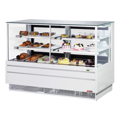 Turbo Air 72.5 Wide Stainless Steel Combi Dry & Refrigerated Display Case