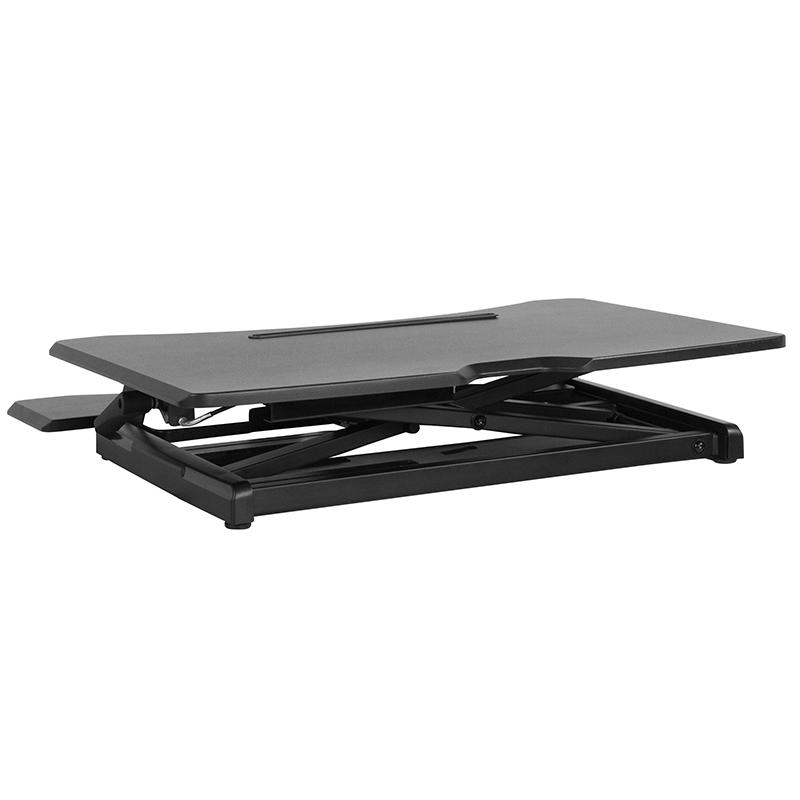 HERCULES Series 30.25"W Black Sit / Stand Height Adjustable Ergonomic Desk by Flash Furniture