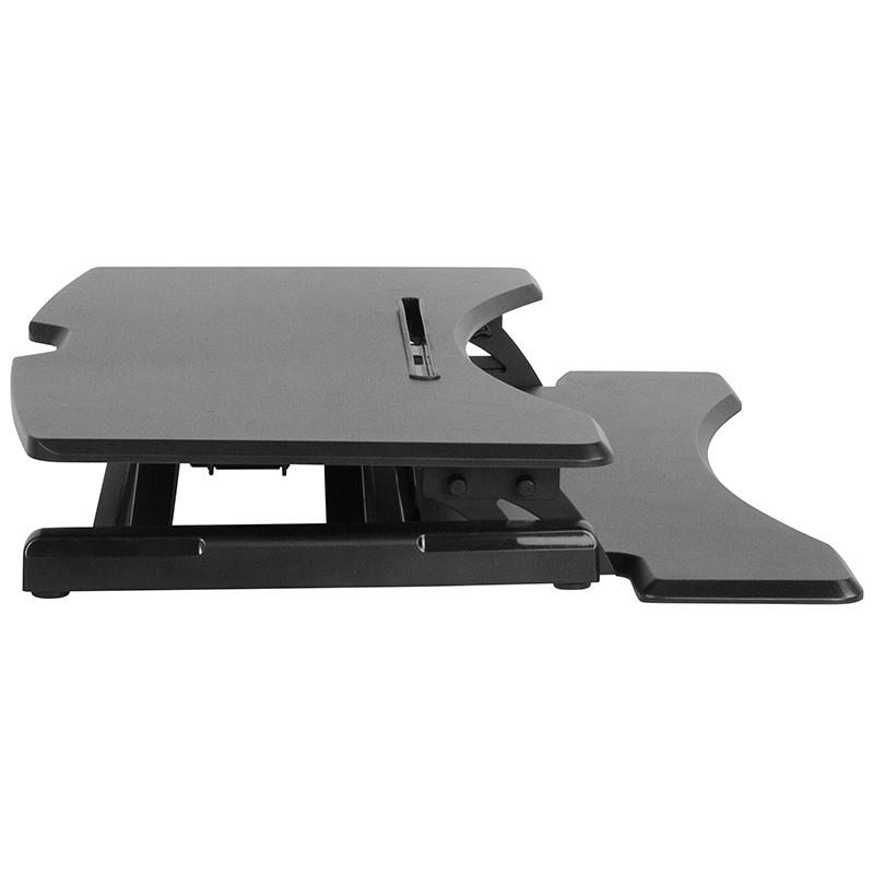 HERCULES Series 32.6"W Black Sit / Stand Height Adjustable Ergonomic Desk by Flash Furniture