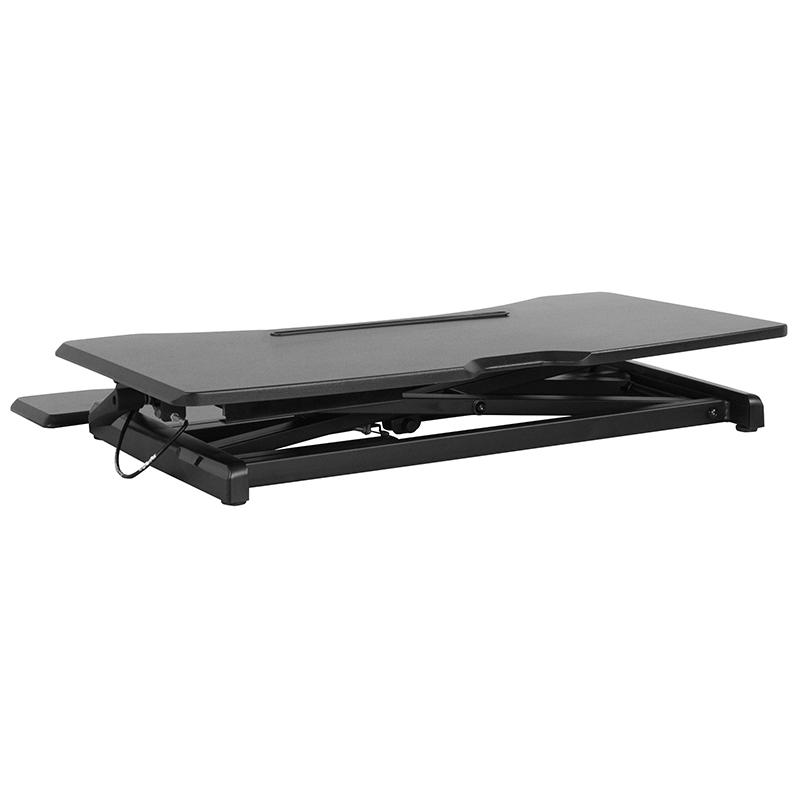 HERCULES Series 32.6"W Black Sit / Stand Height Adjustable Ergonomic Desk by Flash Furniture