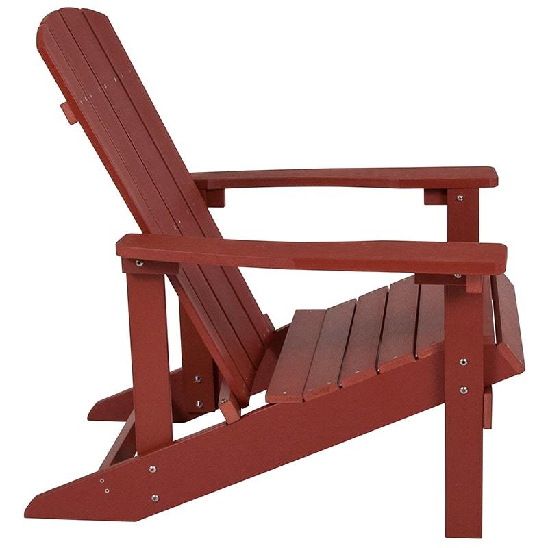 Charlestown All-Weather Adirondack Chair Faux Wood by Flash Furniture