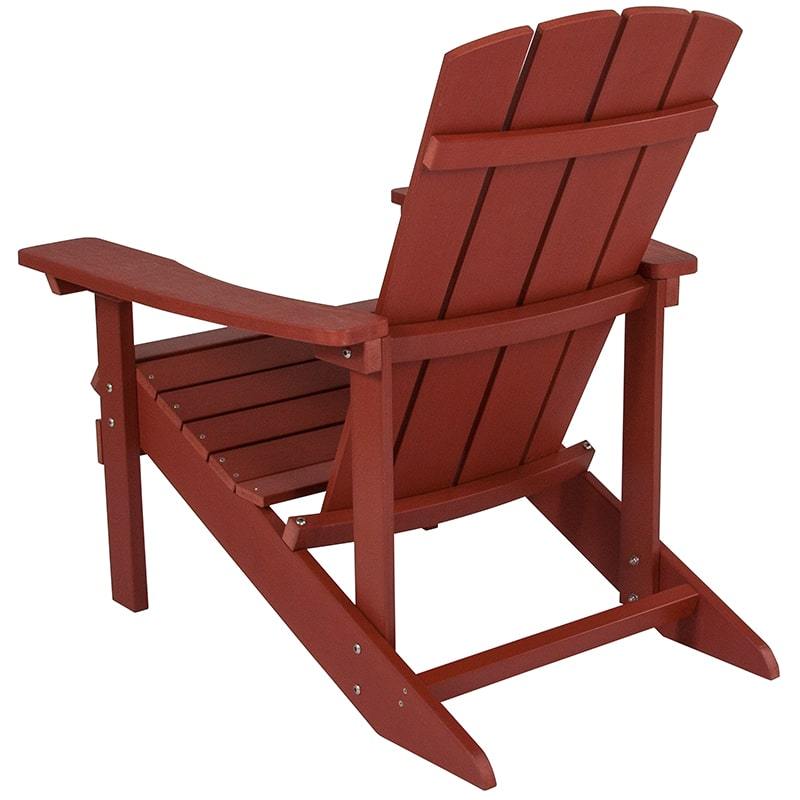 Charlestown All-Weather Adirondack Chair Faux Wood by Flash Furniture