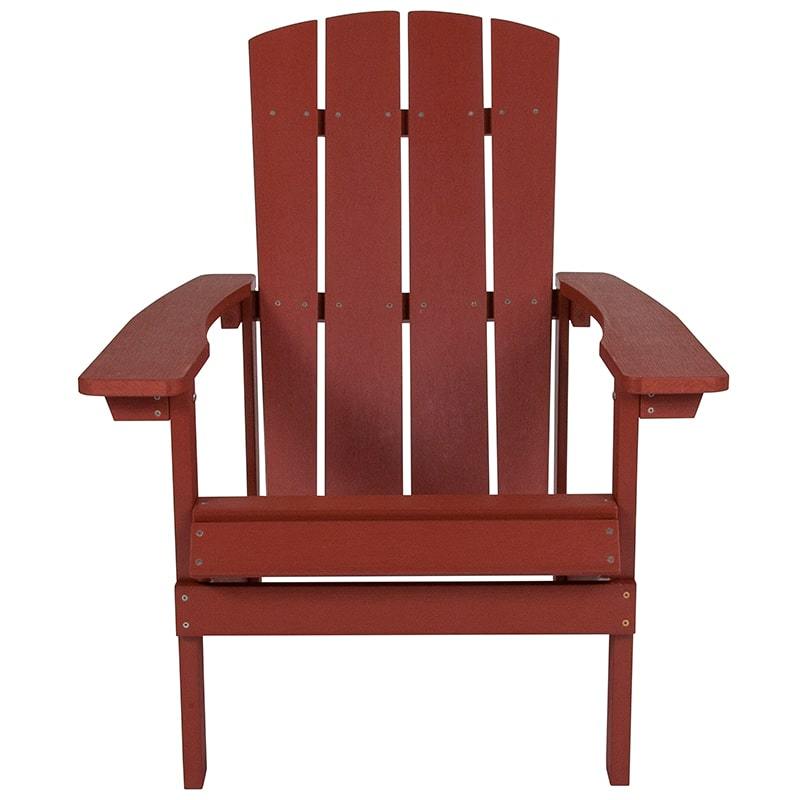 Charlestown All-Weather Adirondack Chair Faux Wood by Flash Furniture