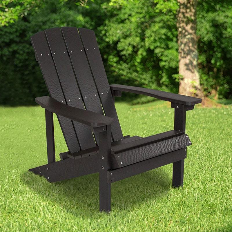 Charlestown All-Weather Adirondack Chair Faux Wood by Flash Furniture