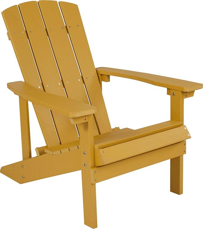 Charlestown All-Weather Adirondack Chair Faux Wood by Flash Furniture