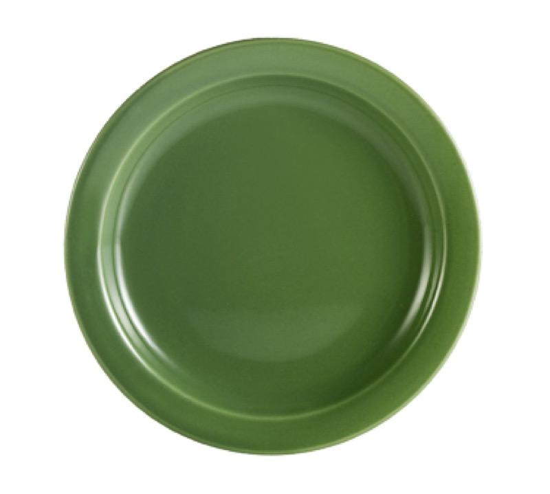 CAC China L-7NR-G Las Vegas 7 1/4" Round Plate (Case Of 36) - Green
