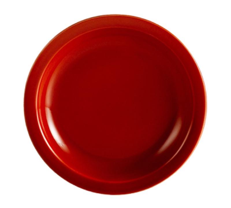 CAC China L-7NR-R Las Vegas 7 1/4" Round Plate (Case Of 36) - Red