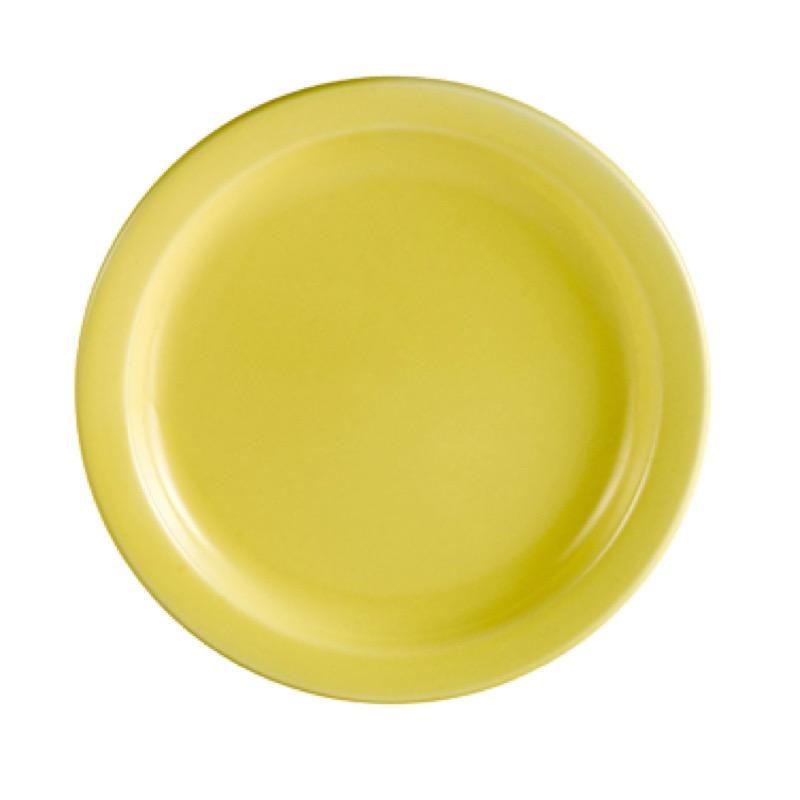 CAC China L-7NR-Y Las Vegas 7 1/4" Plate (Case Of 36) - Yellow