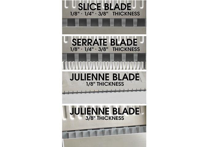 Winco Mandoline Slicer Set with Built-In Blades (MDL-4P)