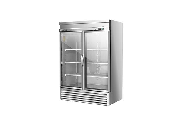 MXSR-49GDHC Reach-In Refrigerator, Double Door, Bottom Mount, Glass