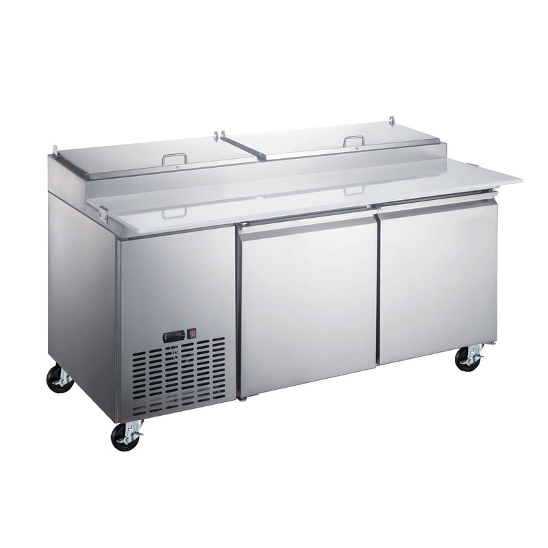 Omcan |50043| Refrigerated Pizza Prep Table 71"W