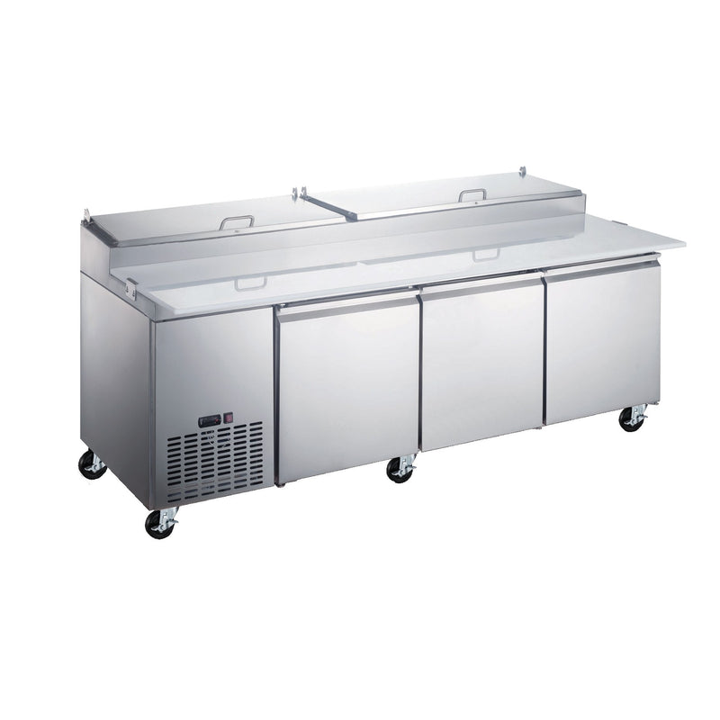 Omcan |50044| Refrigerated Pizza Prep Table 92"W