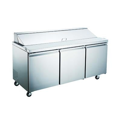 Omcan |50048| Refrigerated Prep Table 70"W
