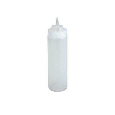 Winco PSB-12C 12 Oz Clear Squeeze Bottle - 6 Pc/Pack