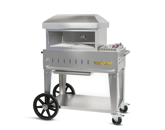 Crown Verity CV-PZ-24-MB 24" Mobile Pizza Oven - Natural Gas