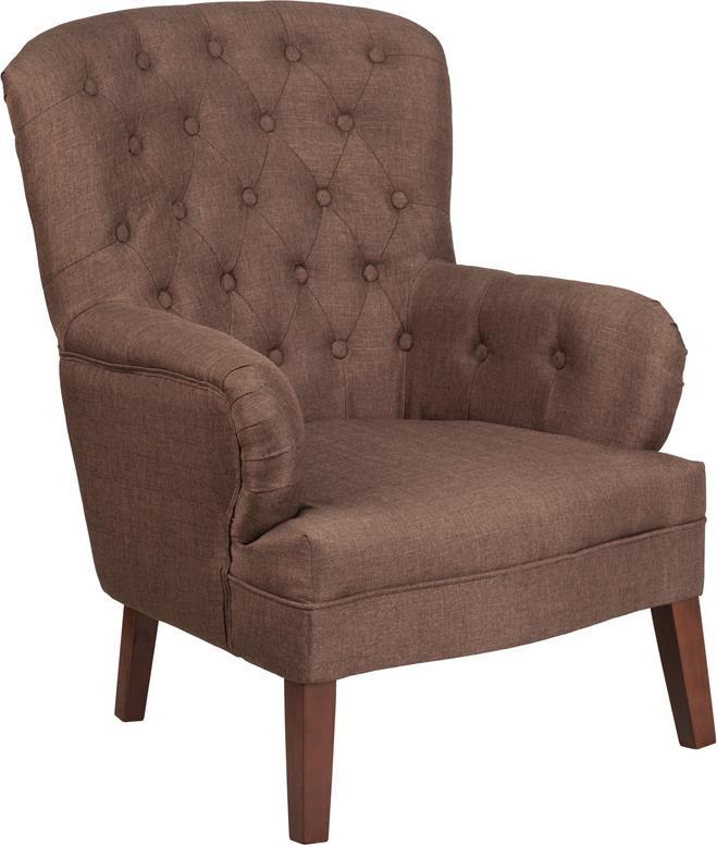 Flash Furniture Hercules Arkley Series Fabric Tufted Arm Chair