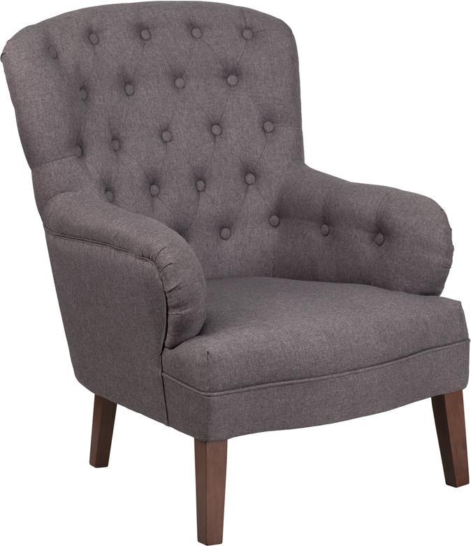 Flash Furniture Hercules Arkley Series Fabric Tufted Arm Chair