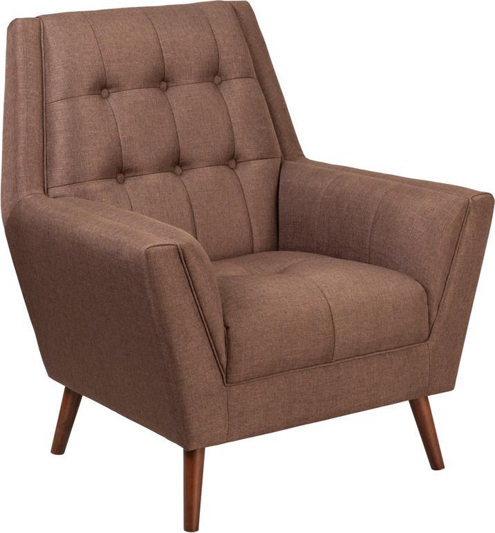 Flash Furniture Hercules Kensington Series Contemporary Fabric Tufted Arm Chair