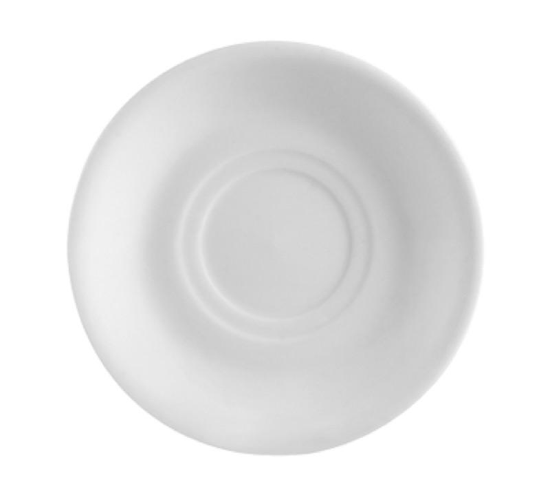 CAC China RCN-2 Clinton 6" Saucer (Case Of 36) - White