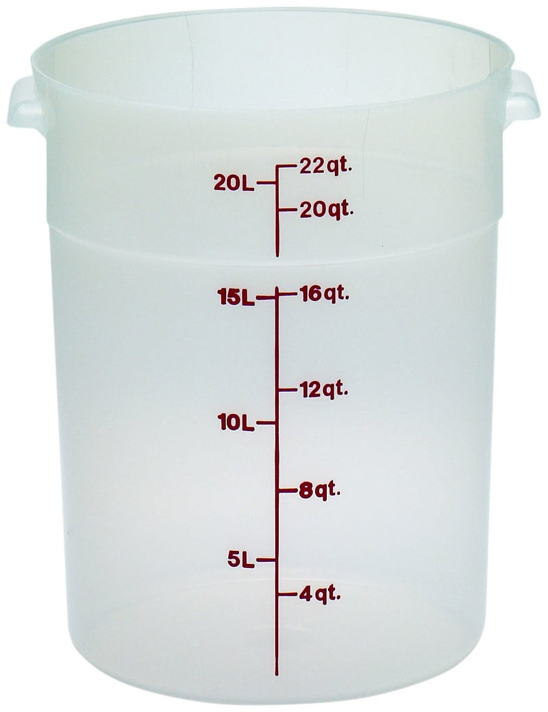 Cambro RFS22PP 22 Qt Round Translucent Container