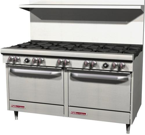Southbend S60DD S-Series 60" 10 Burners Stove with 2 Standard Oven