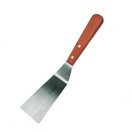 Winco TN165 5-1/2" X 2-1/2" Blade Grill Spatula with Wooden Handle