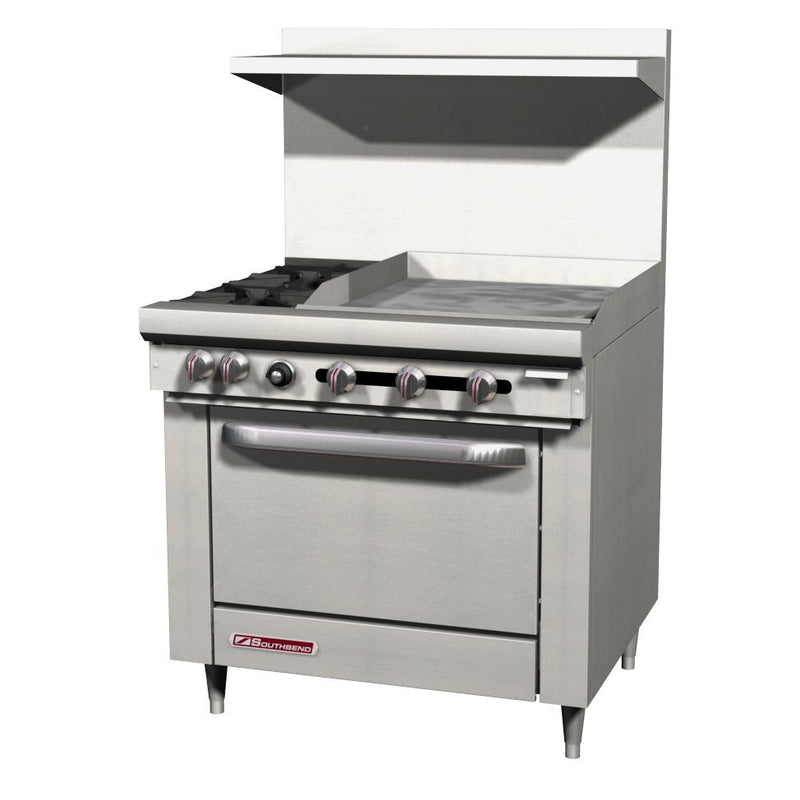 Southbend S36D-3G 36" Gas Range With Griddle On Right