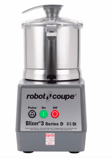 Robot Coupe Blixer 3 Food Processor with 3.5 Qt. Stainless Steel Bowl and Single Speed - 1 1/2 hp