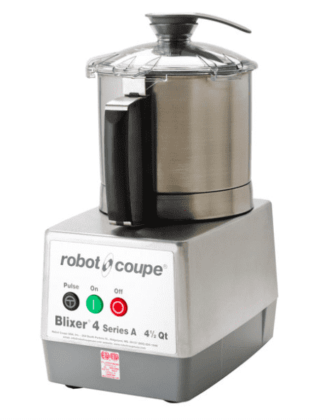 Robot Coupe Blixer 4 Food Processor with 4.5 Qt. Stainless Steel Bowl and Single Speed - 1 1/2 hp