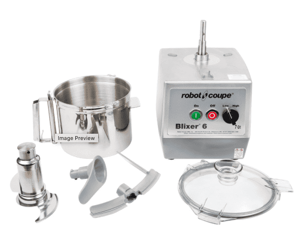 Robot Coupe Blixer 6 Food Processor with 7 Qt. Stainless Steel Bowl and Two Speeds - 3 hp