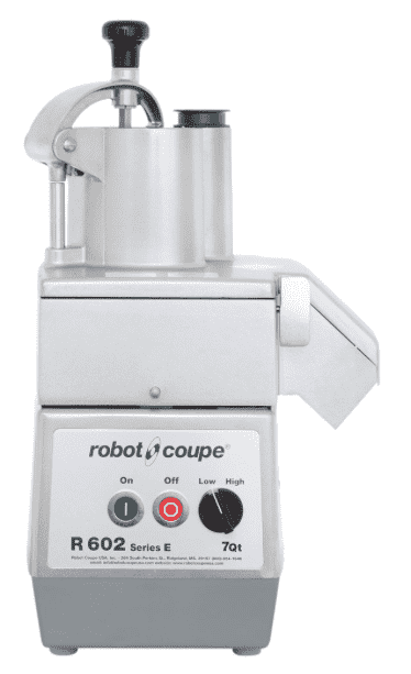 Robot Coupe R602 Combination Continuous Feed Food Processor with 7 Qt. Stainless Steel Bowl - 3 hp