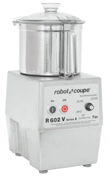 Robot Coupe R602VVB Variable Speed Food Processor with 7 Qt. Stainless Steel Bowl - 3 hp