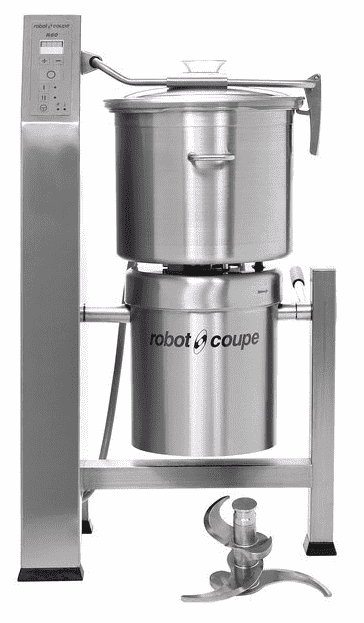 Robot Coupe R60T Vertical Food Processor with 63 Qt. Stainless Steel Bowl - 16 hp