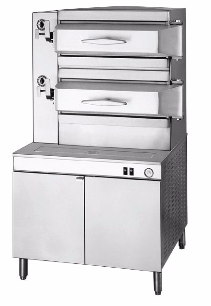 Cleveland PEM242 (16) Pan Pressure Steamer - Cabinet, Includes Worktop, 240v/3ph